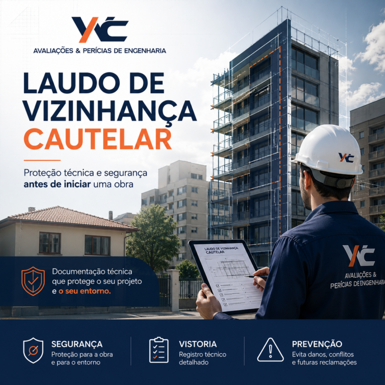 Laudo de Vizinhança Cautelar proteção técnica e segurança antes de iniciar uma obra - WAC Avaliações e Perícias de Engenharia